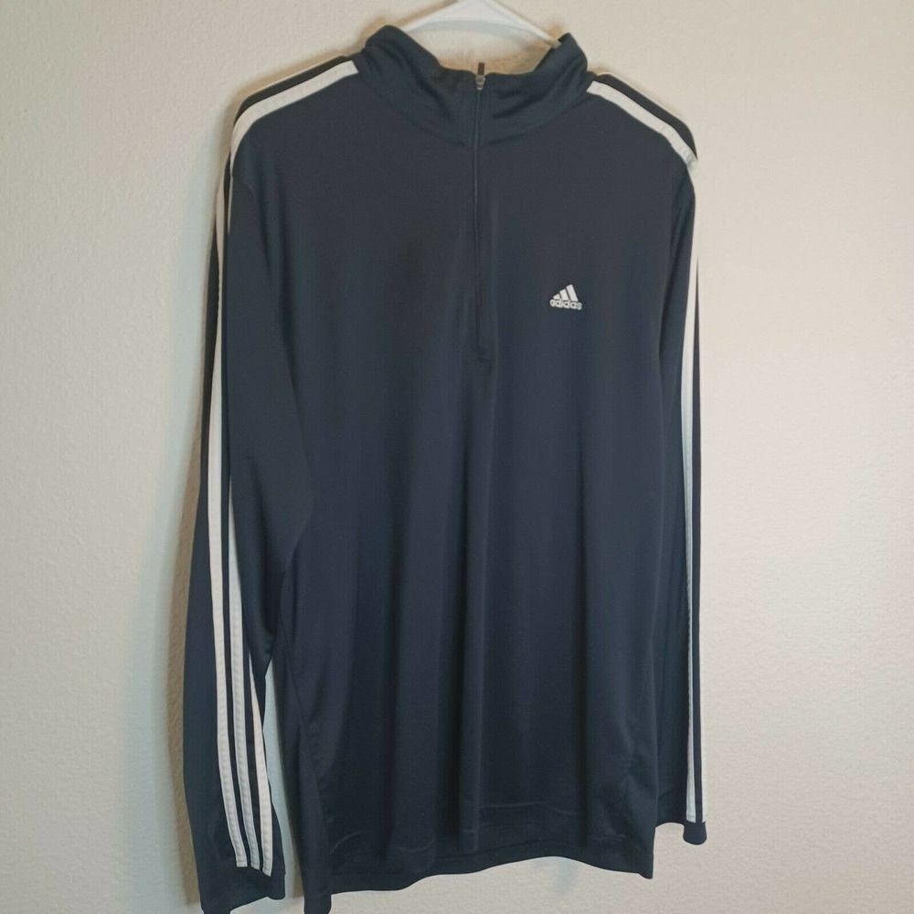 XL Navy Blue ClimaLite 1/4 Zip Polyester Pull-over